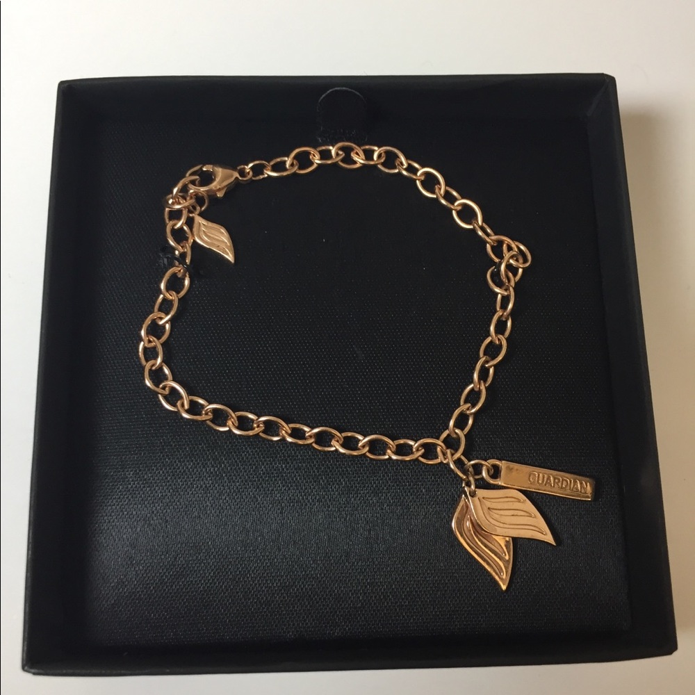 Ashley Bridget Gold Guardian Angel Wings Bracelet